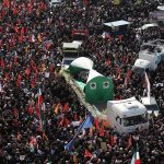 تشییع با شکوه پیکر شهدای مقاومت در تهران