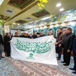 پرچم غدیر به آستان‌های حسینی، عباسی و عسکری رسید