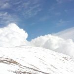 تصویری از کوه‌های برف‌گرفته تهران